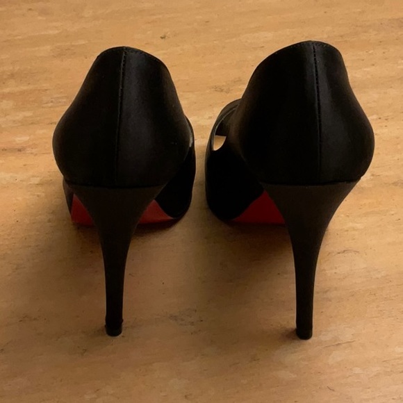 Christian Louboutin Paris US Size 7 VERY PRIVE 120 SATIN/KID TOE - Picture 7 of 15